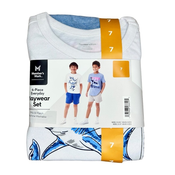 NWT Member's Mark Boy's 4-Piece Mix N Match Everyday Playwear Set - Picture 7 of 7